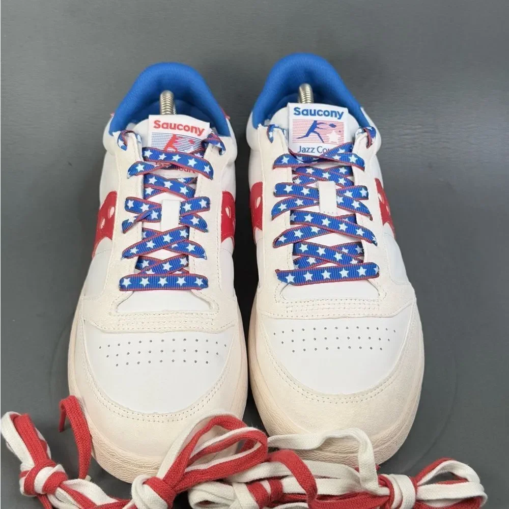 Saucony JAZZ COURT 1776 Patriotic Stars & Stripes sneaker shoes men’s 11.5 - Picture 5 of 10